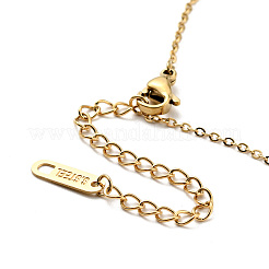 Kette mit Vorhängeschloss und Schlüsselanhänger aus Naturschale&nbsp;NJEW-P229-15G
