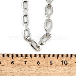 Collane a catena in acciaio inossidabile 304 per donna e uomo&nbsp;NJEW-Z093-01P