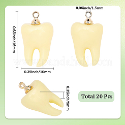 20 pz ciondoli in resina opaca&nbsp;FIND-SC0023-17