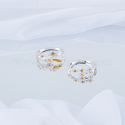 2 Stück 2 Stile Legierung Fingerringe für Frauen&nbsp;RJEW-LP0003-58