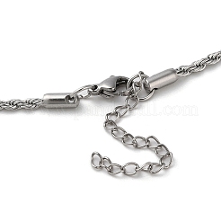 Colliers à chaîne en acier inoxydable 304 anti-ternissement&nbsp;NJEW-H019-01P