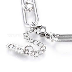 Bracelets à breloques en acier inoxydable 304&nbsp;BJEW-K219-04P