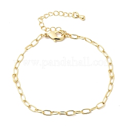 Messing-Büroklammer-Kettenarmbänder für Frauen&nbsp;BJEW-F531-02G