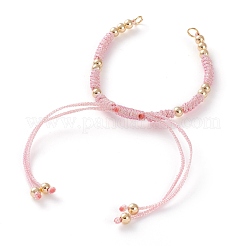 Fabricación de pulsera de cordón trenzado de poliéster ajustable&nbsp;AJEW-JB00892-04