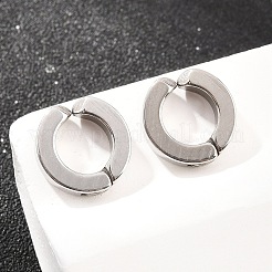 201 orecchini a polsino in acciaio inossidabile&nbsp;EJEW-T056-01P-01