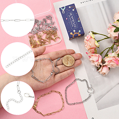 12 stücke 6 arten 304 edelstahl ketten armbänder für männer frauen&nbsp;BJEW-SC0001-64
