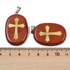 Natürliche rote Jaspis Anhänger&nbsp;G-S392-01H