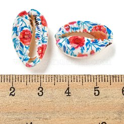 Perline di conchiglia naturale stampate&nbsp;BSHE-G037-01E