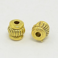 Mischfarbe tibetischen Stil Barrel Zwischenperlen&nbsp;TIBEB-X0023-NR