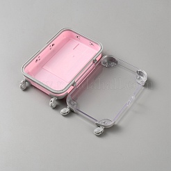 Mini scatole di plastica per imballaggio di valigie per caramelle e piccoli oggetti&nbsp;CON-WH0086-183E
