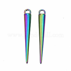 Regenbogenfarbene legierung anhänger&nbsp;PALLOY-N163-112-NR