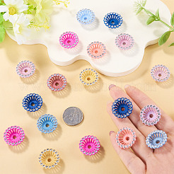 60 Stück Acryl- und Strass-Perlenkappen&nbsp;MACR-TA0002-78