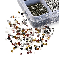 8500 Stück 10 Stil Glas Saatperlen&nbsp;SEED-YW0001-80D