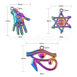 12 stücke 3 stil plattierte legierung anhänger&nbsp;FIND-LS0001-44MC