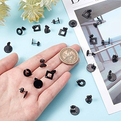 30 Stück 5 Stil 304 Edelstahl Ohrstecker Zubehörse&nbsp;STAS-SC0004-31