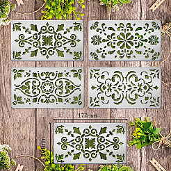 4 Stück Stanzschablonen aus Edelstahl in 4 Stilen&nbsp;DIY-BC0003-54