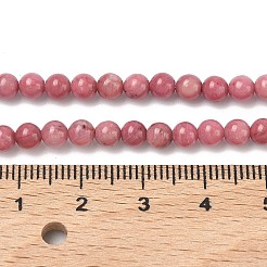 Natur rhodonite runde Perle Stränge&nbsp;G-G735-09-4mm