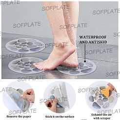 8 Stück PEVA-Anti-Rutsch-Aufkleber für die Badewanne mit Schaber&nbsp;DIY-SP0006-68