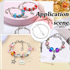 Bracelet en laiton et fer à maillons serpent pour femme (15 pièce)&nbsp;BJEW-ME0001-24