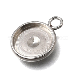 Pendentifs cabochons en acier inoxydable 304&nbsp;STAS-F365-02D-P