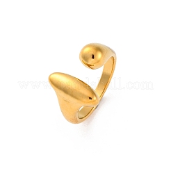 Ring 304 Edelstahl offener Manschettenring&nbsp;RJEW-Z082-01D-G