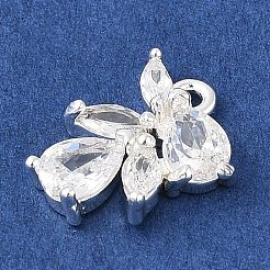 Latón micro pavimenta claro cubic zirconia encantos&nbsp;KK-R219-31S