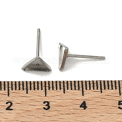 Aretes resistentes al deslustre con engastes de cabujón&nbsp;STAS-Q170-11