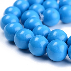 Brins de perles de jade mashan naturel teint&nbsp;DJDA-E266-10mm-02