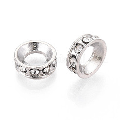 Legierung Rhinestone European Beads&nbsp;FIND-N009-05P