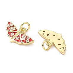 Pendentifs avec zircon cubiques à micro-pavés en laiton&nbsp;KK-S338-14G