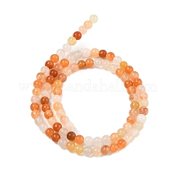 Hebras de cuentas de jade de seda dorada natural.&nbsp;G-N344-01A-01