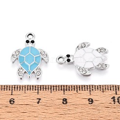 Legierung Strass und Emaille-Anhänger&nbsp;PALLOY-T092-40P