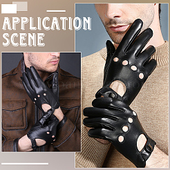 Ganzfingerhandschuhe aus Schaffell&nbsp;AJEW-WH20006-482A
