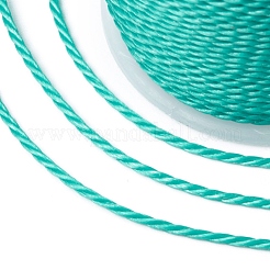 Cordon rond en polyester ciré&nbsp;YC-G006-01-1.0mm-25