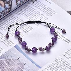 Bracelets de perles de nylon tressés réglables&nbsp;BJEW-JB05475-02