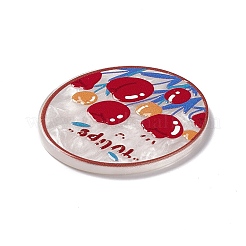 Acryl-Cabochons mit Blumenmotiven&nbsp;LS-MACR-J121-01E