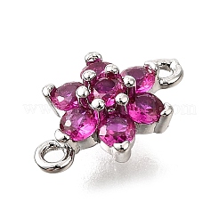 Liens en laiton micro pavé orchidée zircone cubique&nbsp;KK-D356-02A-P