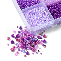 150g 15 Stile Backfarbe Glas Saatperlen Perlen&nbsp;SEED-FS0001-31B