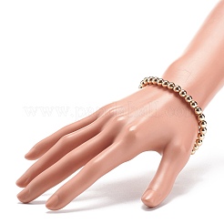 Bracelet extensible en perles rondes en hématite synthétique&nbsp;BJEW-JB08582-04