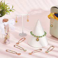 Décoration de pendentif en émail d'alliage de fleurs&nbsp;PALLOY-PH01583