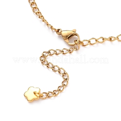 Cavigliere con ciondolo in acciaio inossidabile 304&nbsp;AJEW-AN00342