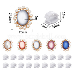 Kit de fabrication de clips de boucle de chaussures ovales DIY&nbsp;FIND-NB0004-22
