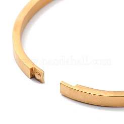 3 bracelet simple et classique en acier inoxydable 304 avec placage ionique bicolore (IP)&nbsp;BJEW-B055-05