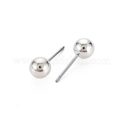 Ccb boucles d'oreilles boule en plastique pour femmes&nbsp;EJEW-S213-01D-F06B-RS