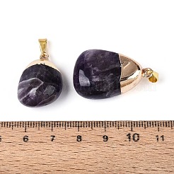 Pendentifs en améthyste naturelle&nbsp;G-N360-05G-06