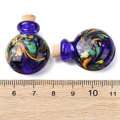 Handmade lampwork Parfümflasche Anhänger&nbsp;LAMP-H072-01E