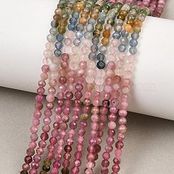 Fili di perle di tormalina multicolore naturale&nbsp;G-H266-15B-01