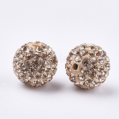 Handgemachte Fimo-Perlen Strass&nbsp;RB-S250-12mm-A7