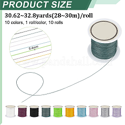10 Rolle Nylonschnur mit chinesischem Knoten in 10 Farben&nbsp;NWIR-PH0002-48C