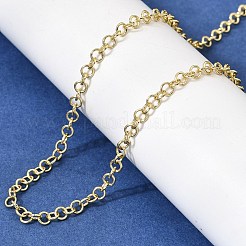 3.5 mm Messing-Roloketten für Damen&nbsp;NJEW-F366-02B